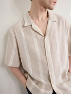 A Kind Of Guise - Samata Striped Cotton and Linen-Blend Shirt - Neutrals
