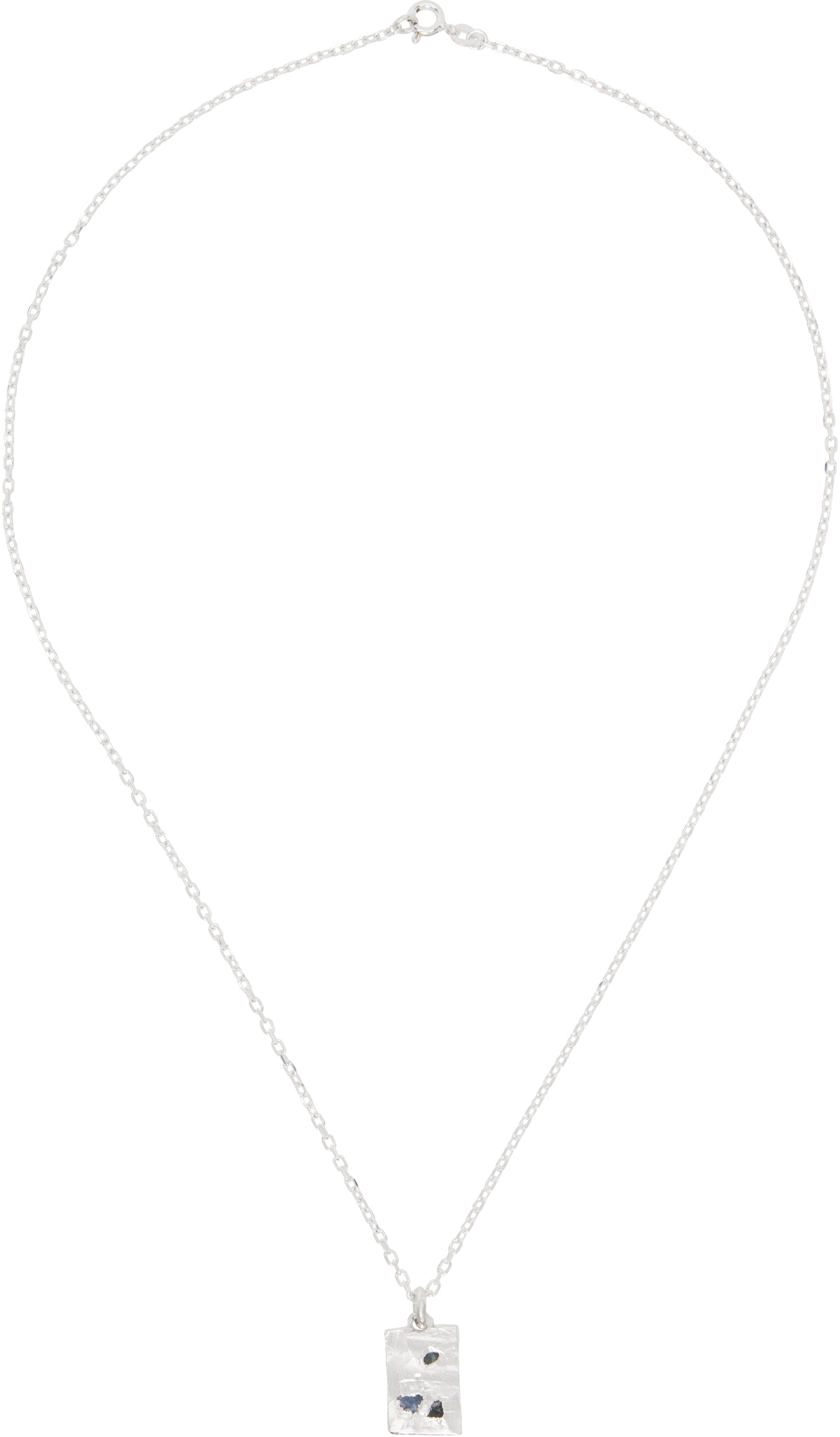 The Ouze Silver Scatter Ingot Necklace