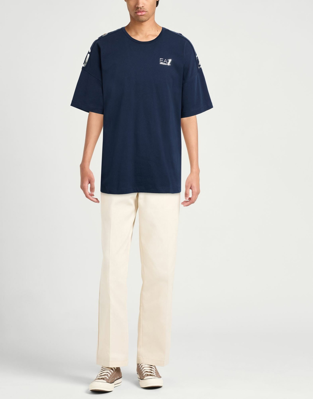 Ea7 Mens T-shirt in Midnight blue