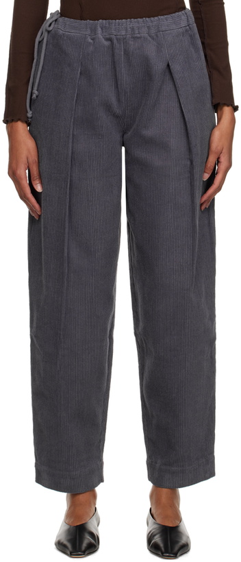 Photo: Deiji Studios Purple 'The Drawcord' Lounge Pants