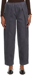 Deiji Studios Purple 'The Drawcord' Lounge Pants