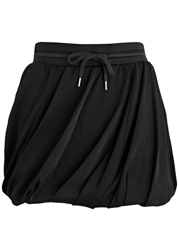 Photo: Helmut Lang Bubble Satin Mini Skirt Black