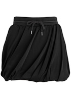 Helmut Lang Bubble Satin Mini Skirt Black