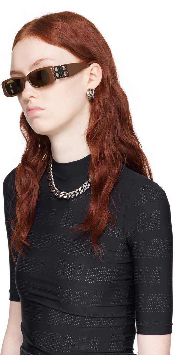 ⭕️BALENCIAGA Dynasty Rectangle サングラス Dynasty Rectangle Sunglasses in Black | Balenciaga US