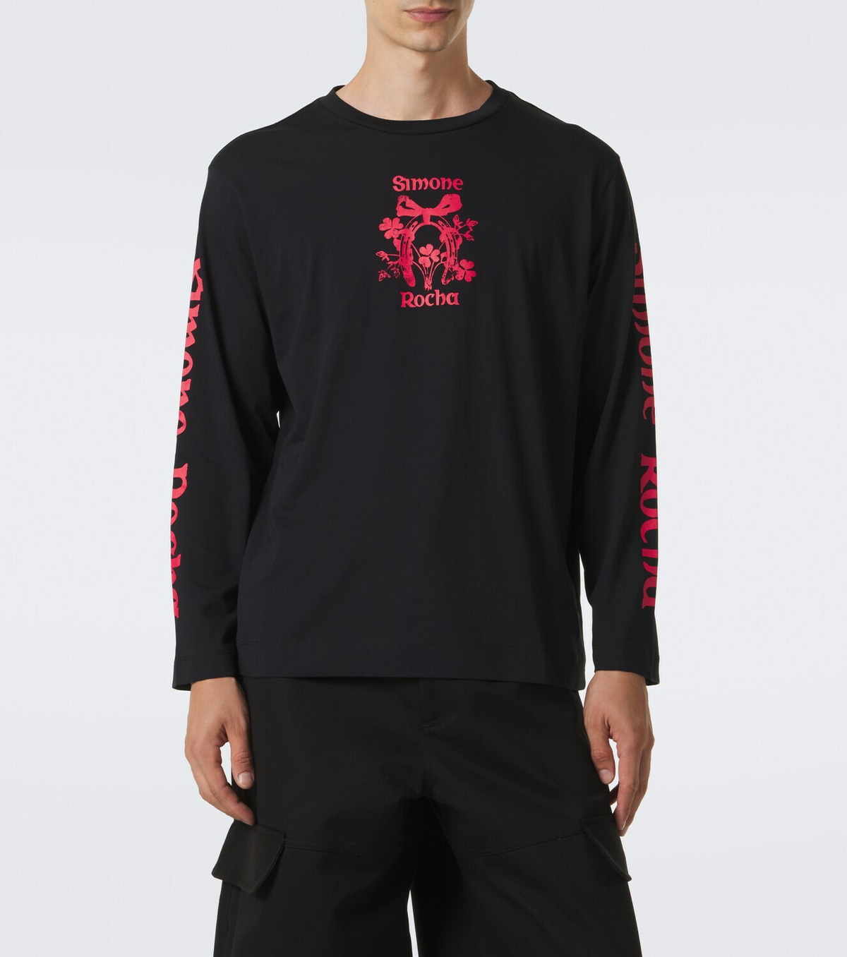 Simone Rocha Printed cotton jersey T-shirt