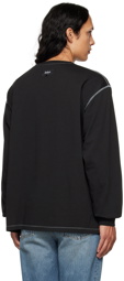 ADISH Black Tatreez Embroidered Long Sleeve T-Shirt