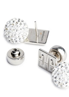 Givenchy 4G Crystal-embellished Drop Earrings - Silver - One Size