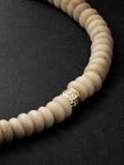 Sydney Evan - 14-Karat Gold, Diamond and Jasper Beaded Bracelet