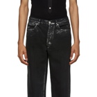 Tanaka Black and Silver Dad Jeans