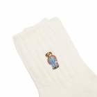 Rostersox Rap Bear Socks in White