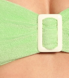 Lisa Marie Fernandez - Buckle bandeau terrycloth bikini