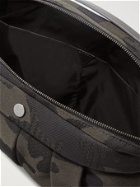 Mismo - Passage Leather-Trimmed Camouflage-Jacquard Messenger Bag