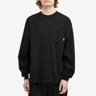 WTAPS Men's 12 Long Sleeve Printed T-Shirt in Black
