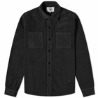 Wax London Men's Whiting Penn Cord Overshirt in Black