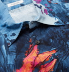 Valentino - Oversized Printed Voile Shirt - Blue