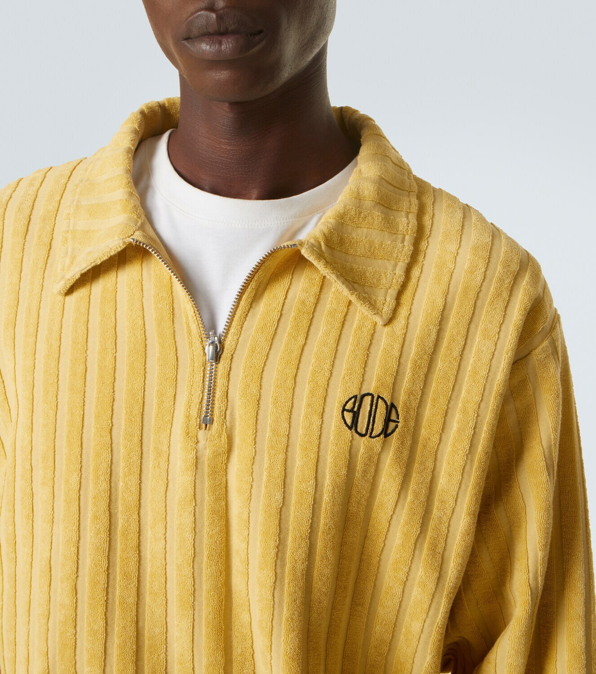 Bode Croquet Ground cotton terry sweater