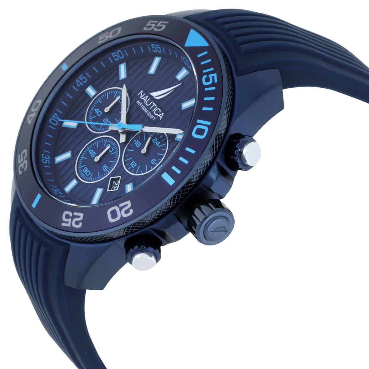 Nautica One Chronograph Quartz Blue Dial Mens Watch NAPNOS303