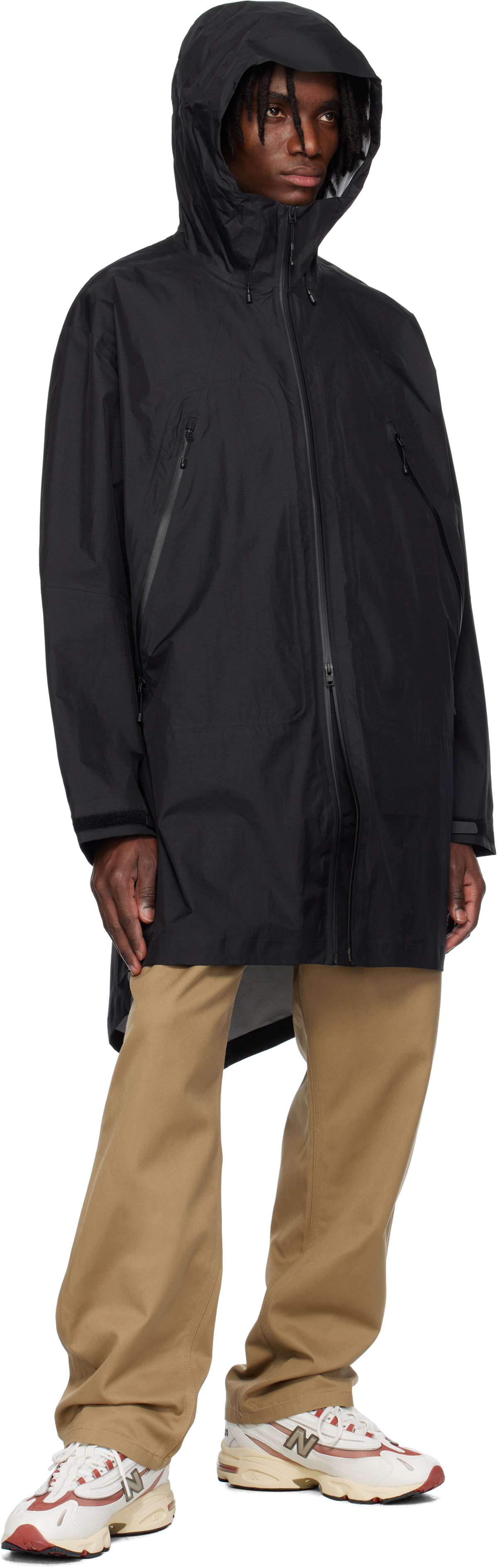The North Face Black Packable LT Rain Coat