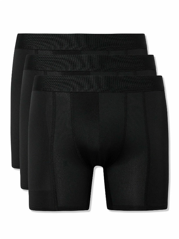 Photo: CDLP - Three-Pack Performance Stretch Recycled-Jersey Boxer Briefs - Black