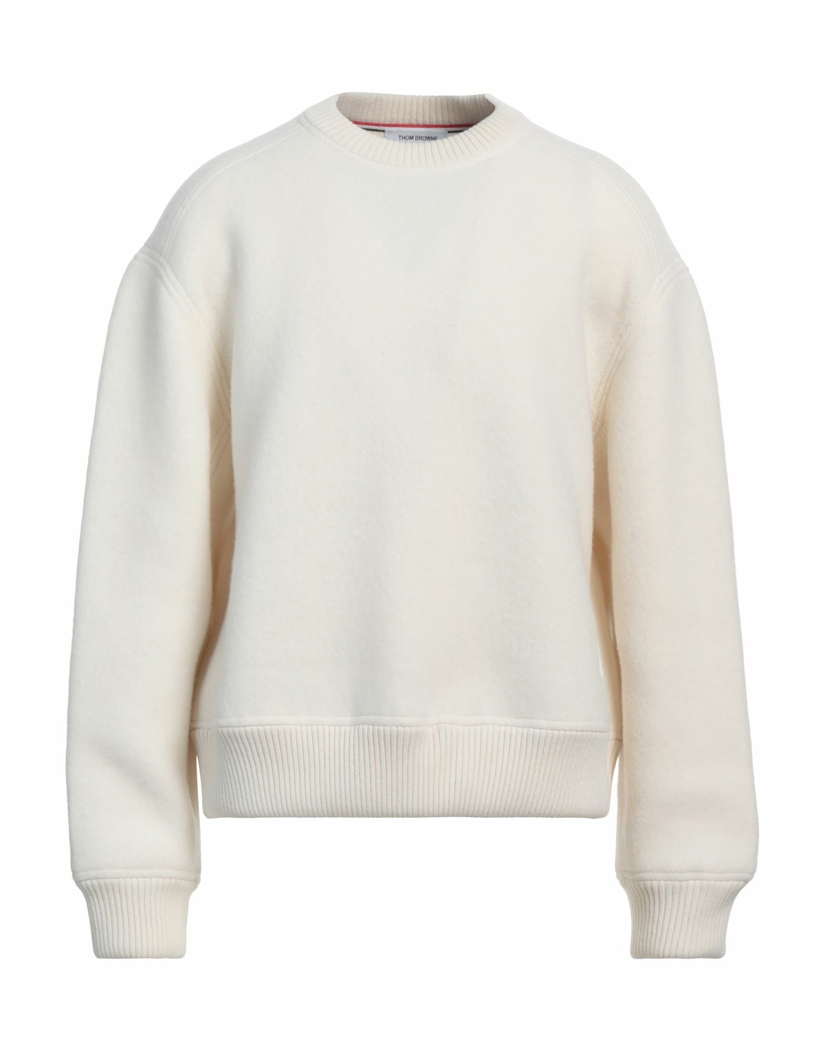 Thom Browne Mens Sweatshirt Cream