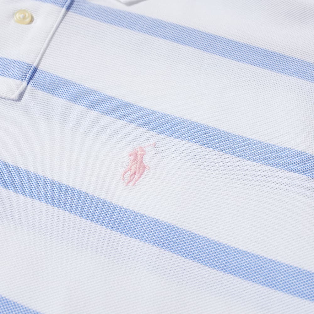 Polo Ralph Lauren Men's Striped Polo Shirt in White/Harbor Island Blue ...