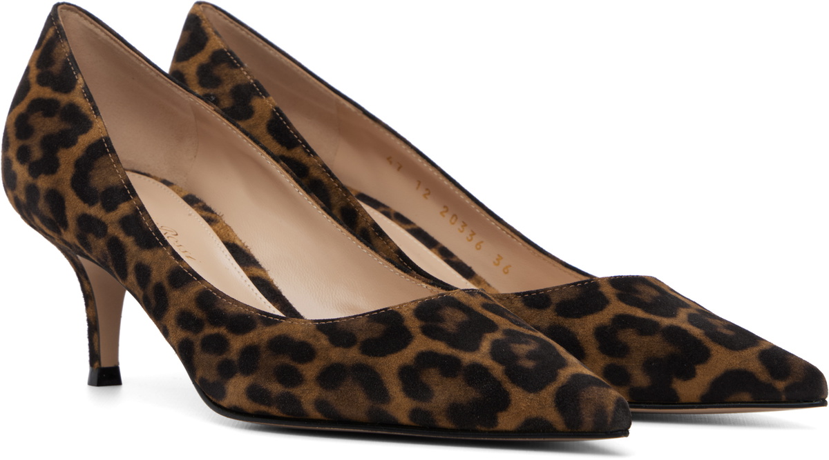 Gianvito Rossi Brown Gianvito 55 Heels