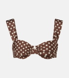 Montce Bella polka-dot bikini top