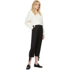 3.1 Phillip Lim White Cropped Weave Sweater
