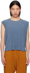 HOMME PLISSÉ ISSEY MIYAKE Blue Rectangle Tank Top