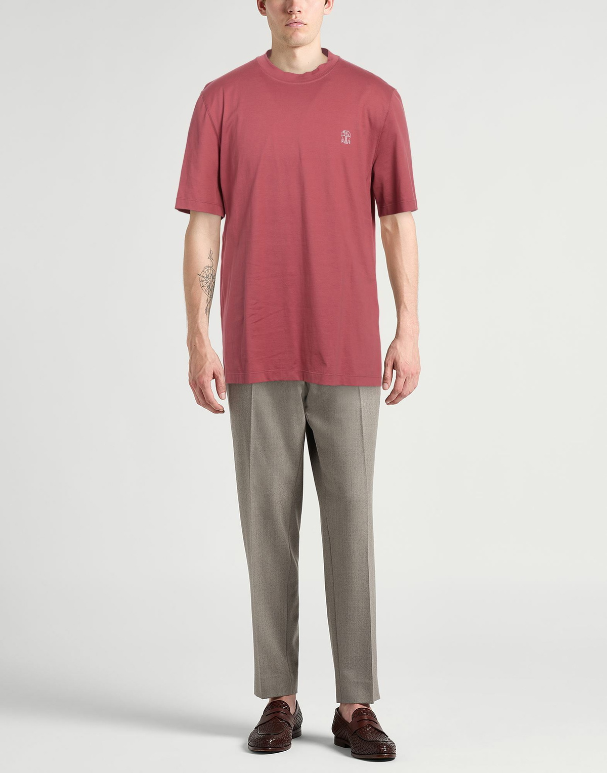 Brunello Cucinelli Mens T-shirt Antique rose