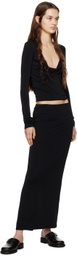 ÉTERNE Black Emma Maxi Skirt