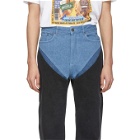 Y/Project Blue Cut-Outs Jeans