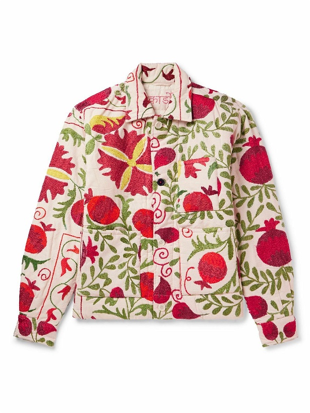Photo: Kardo - Bodhi Embroidered Quilted Cotton Jacket - Red