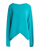 Issey Miyake Womens Top Turquoise