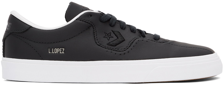 Photo: Converse Black Leather CONS Louie Lopez Pro Sneakers