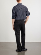 Barena - Riobarbo Straight-Leg Virgin Wool Drawstring Trousers - Black