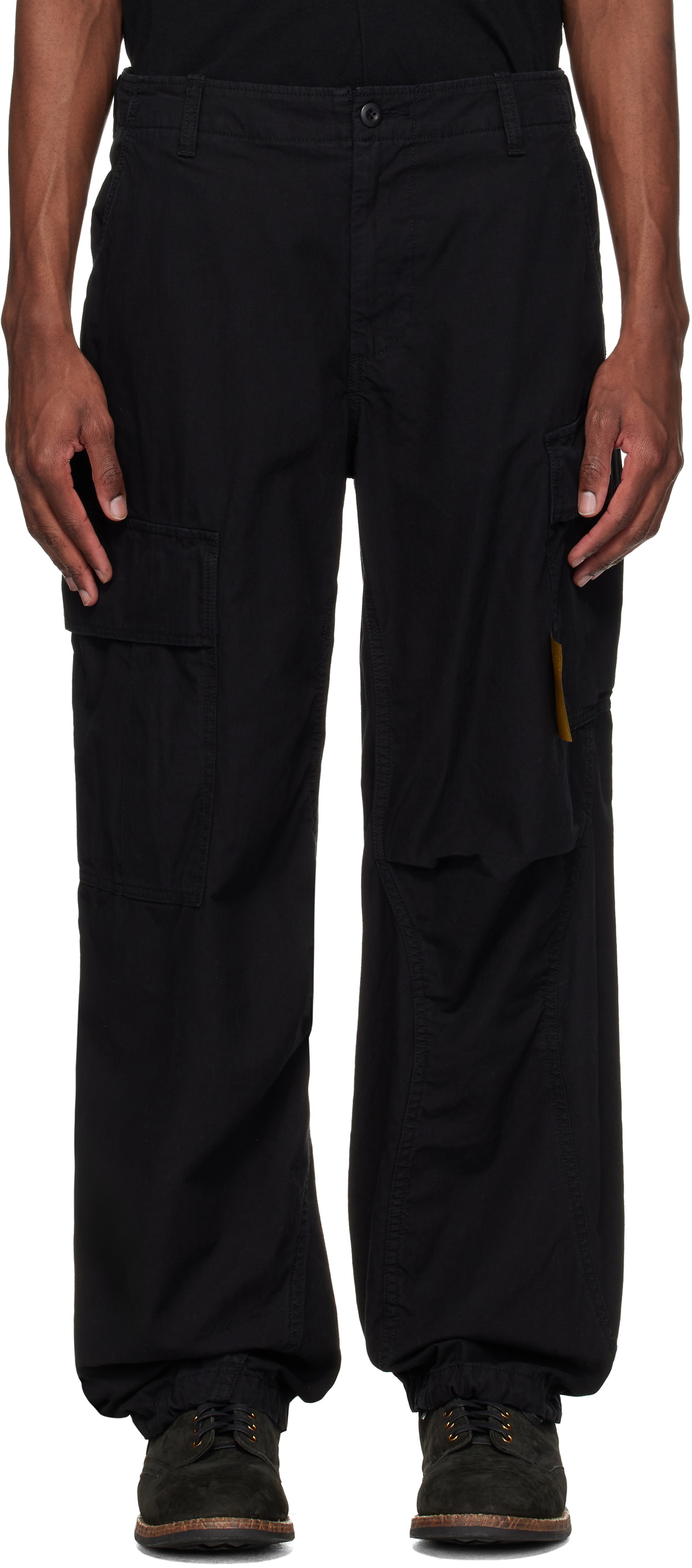 Undercover Black Pocket Zipper Jeans Undercover