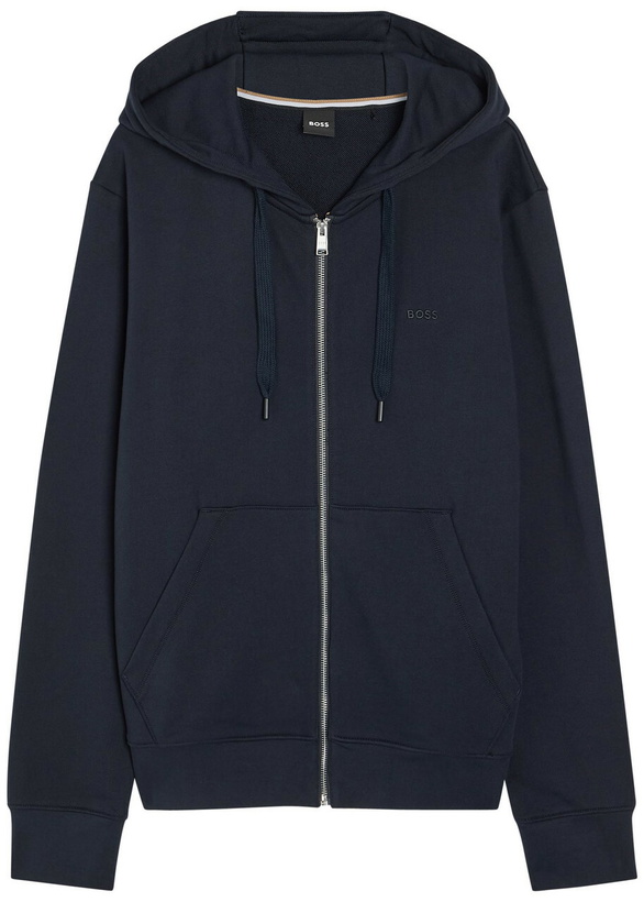 Photo: Boss Spence Hooded Cotton Sweatshirt Dark Blue