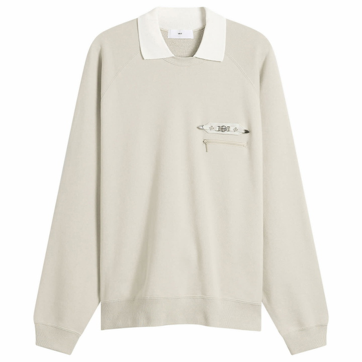 Photo: TOGA ARCHIVES Women's TOGA Polo Collar Sweatshirt in Beige