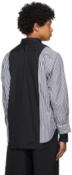 Comme des Garçons Homme Plus Black & White Paneled Shirt