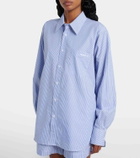 Hunza G Striped cotton poplin shirt