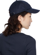 ANINE BING Navy Wool Jeremy Baseball Cap