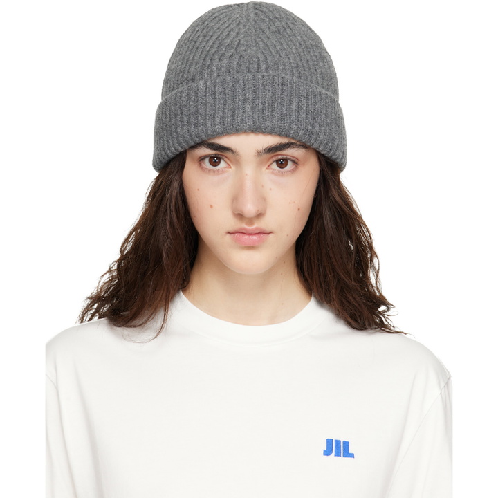Photo: Jil Sander Gray Wool Beanie