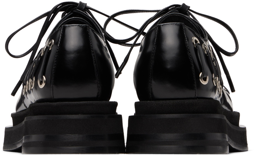 Simone Rocha Black Heart Toe Platform Grommet Brogues Simone Rocha