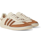 adidas Consortium - Wales Bonner Samba Leather- and Suede-Trimmed Woven Sneakers - White
