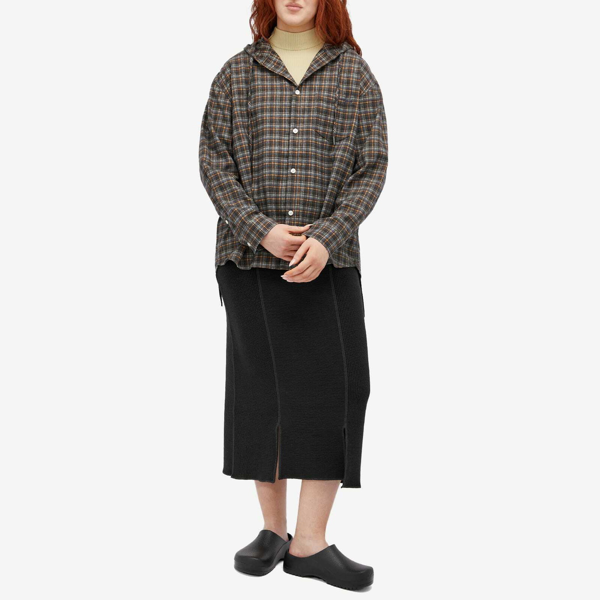 Beams Boy Women's Knit Skirt in Black 