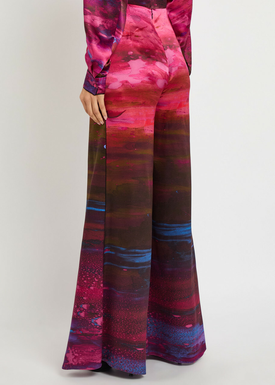 Roksanda Arneau Printed Wide-leg Silk Trousers Multicoloured 1