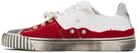 Maison Margiela White & Red New Evolution Sneakers