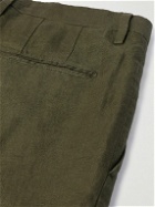 Boglioli - Straight-Leg Linen-Twill Suit Trousers - Green