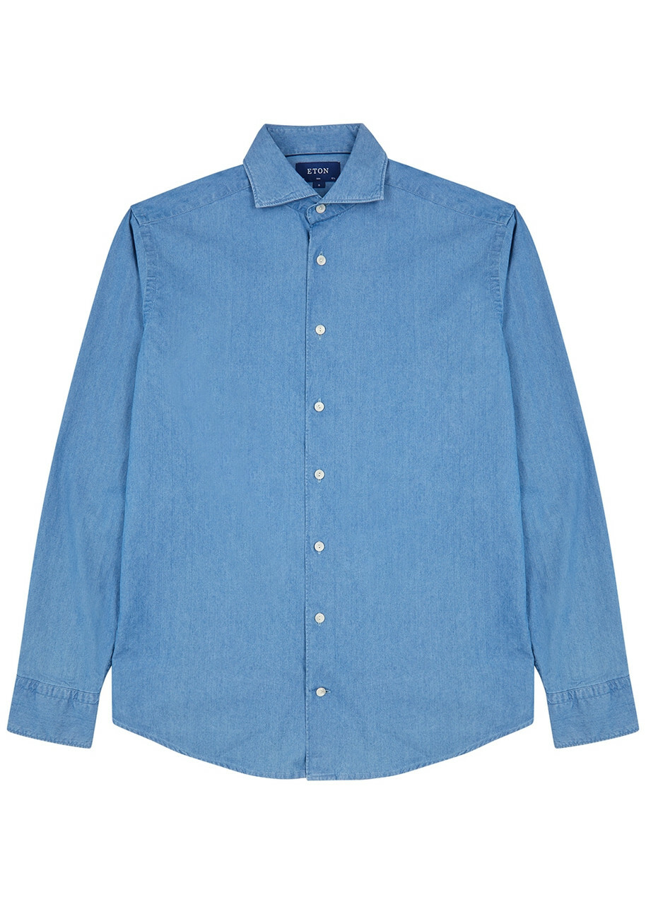 Eton Blue Chambray Shirt